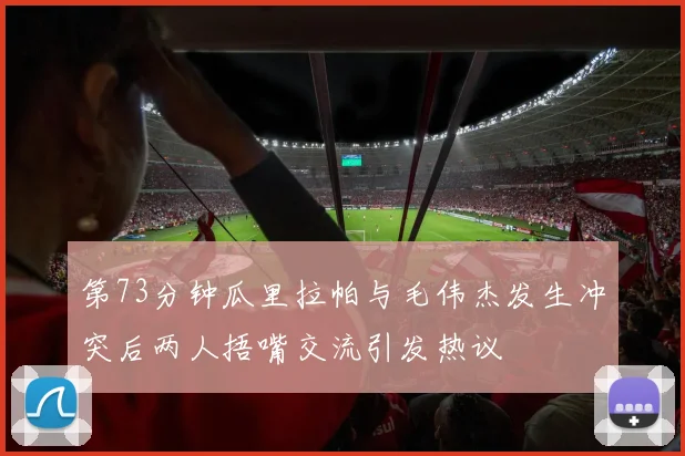 第73分钟瓜里拉帕与毛伟杰发生冲突后两人捂嘴交流引发热议
