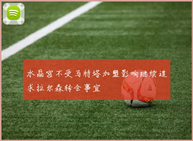水晶宫不受马特塔加盟影响继续追求拉尔森转会事宜